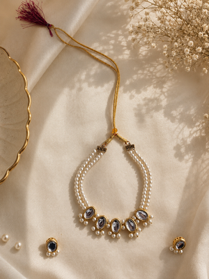 Pearl Grace Kundan Necklace Set