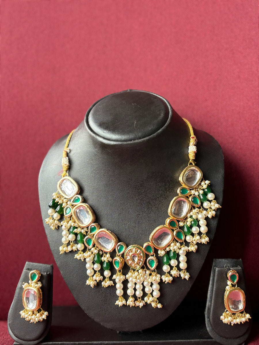 Green Kundan Necklace