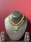 Green Oval Kundan Necklace