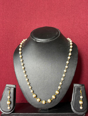 White Bead Necklace